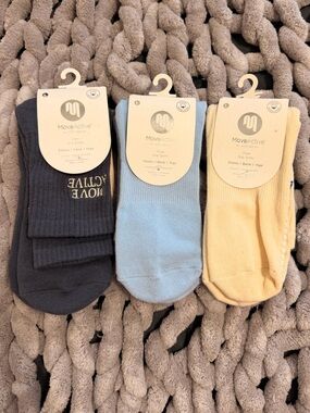 pilates grip socks - blue bundle